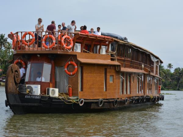 Kerala small ship river cruise, India