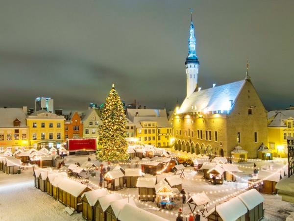 Christmas market holiday in Estonia