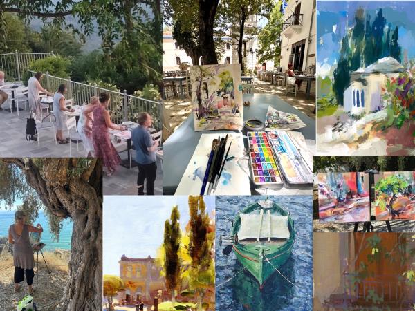 Plein Air painting holiday in Greece