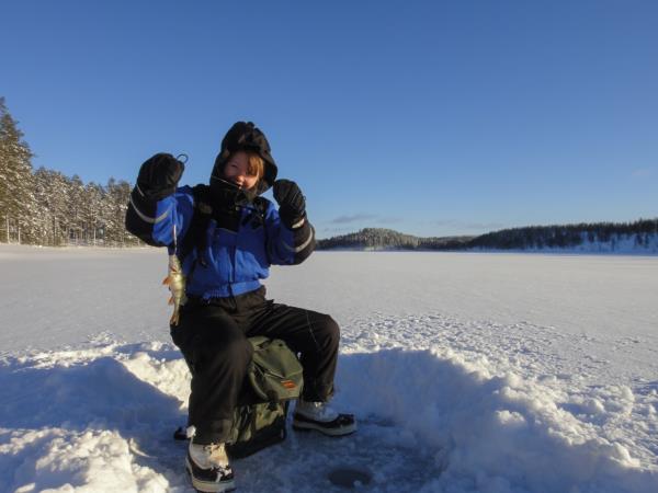 Family winter activity holiday, Finland