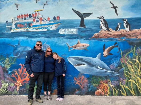 Family marine volunteering, South Africa