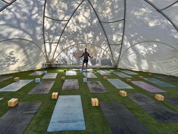 Greek island yoga retreat