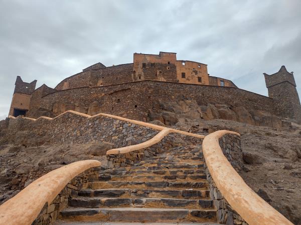 Painters retreat in mountains in Southern Morocco