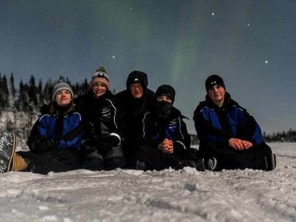 Family winter activity holiday, Finland