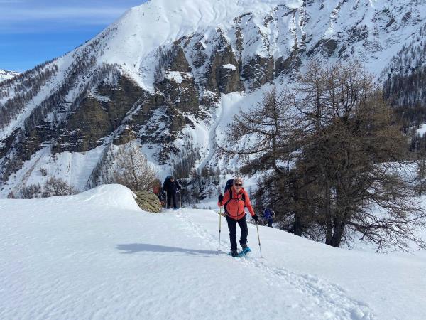 Snowshoeing in the French Alps