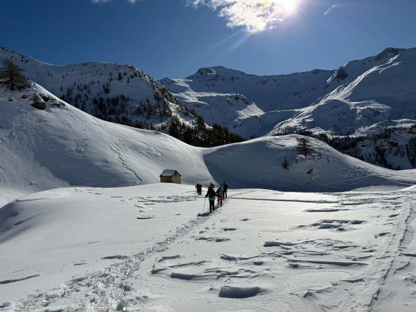 Snowshoeing in the French Alps