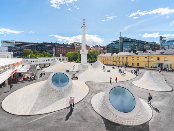 Luxury midnight sun summer holiday in Sweden