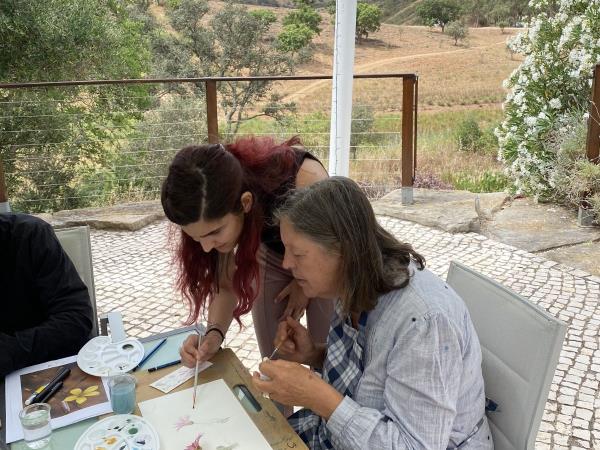 Botanical painting & yoga holiday, Portugal