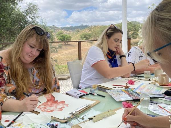 Botanical painting & yoga holiday, Portugal