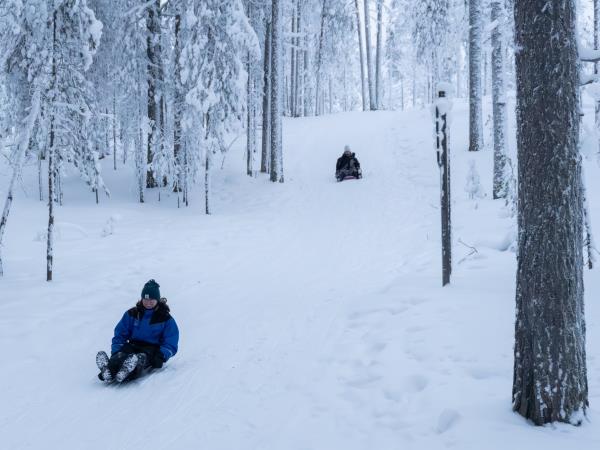Family winter activity week in Finland