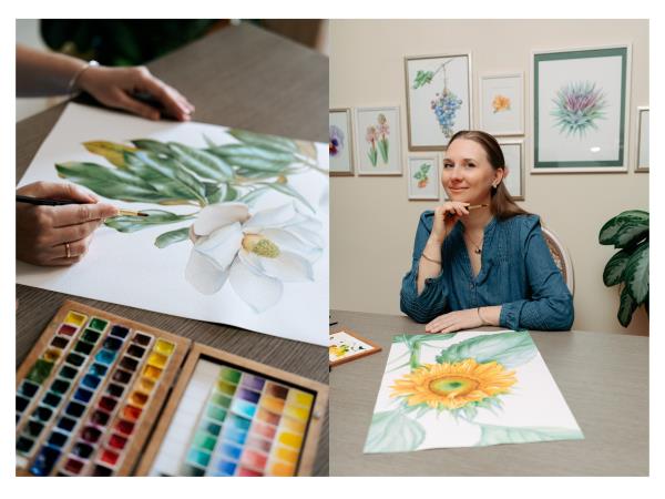 Botanical painting holiday in Greece