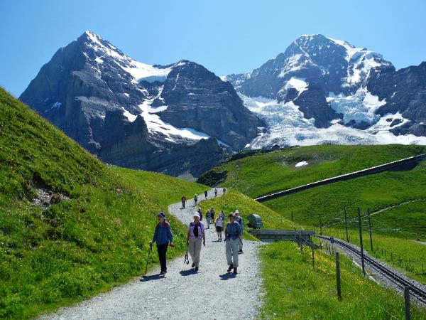 Swiss Alps scenic walking small group tour