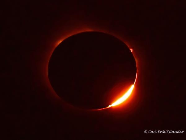 Solar eclipse in Iceland