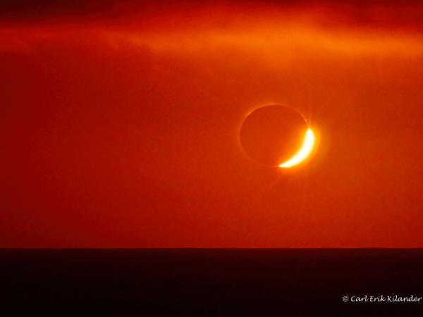 Solar eclipse in Iceland