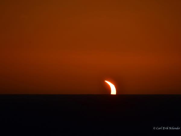 Solar eclipse in Iceland