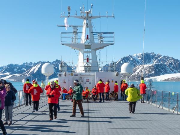 Arctic expedition cruise in Norway,under the Northern Lights