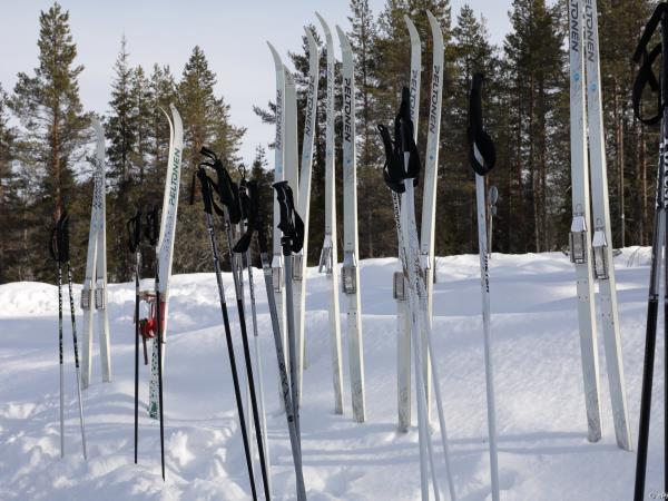 Skiing and winter camping in Finnish Lapland holiday