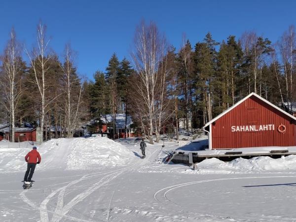 Finland winter holiday, tour skating