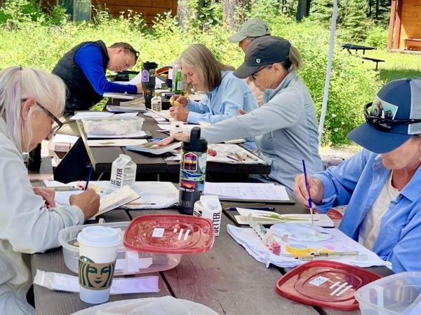 Illustrated nature journal retreat in Greece