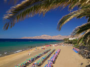 Puerto del Carmen beach in Lanzarote. Photo by Lanzarote Tourist Board