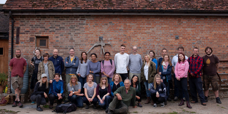 Staff volunteering day at a local re-wilding project.