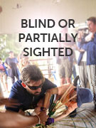 Blind or partially sighted holidays