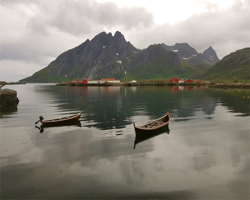 View across the water from Sund