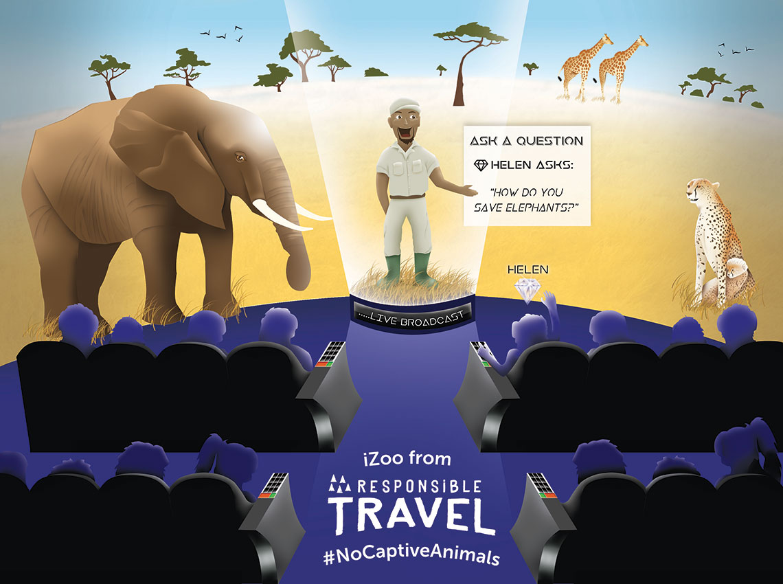 Live conference with safari ranger