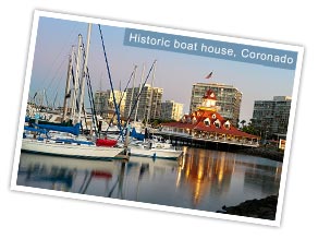 Historic boat house, Coronado