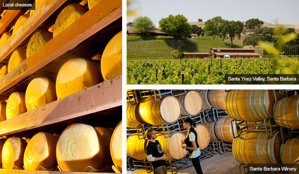 Cheeses, Santa Ynez Valley and Santa Barbara Winery