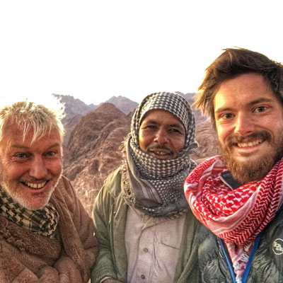 Leon with Bedouin friends