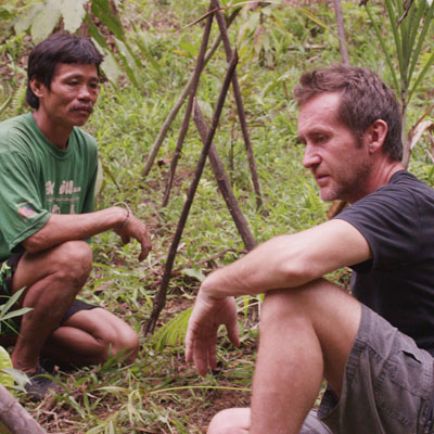 Bruce with local Penan man