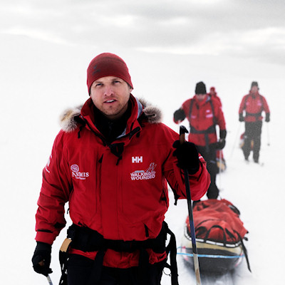 Inge on Walking With The Wounded expedition