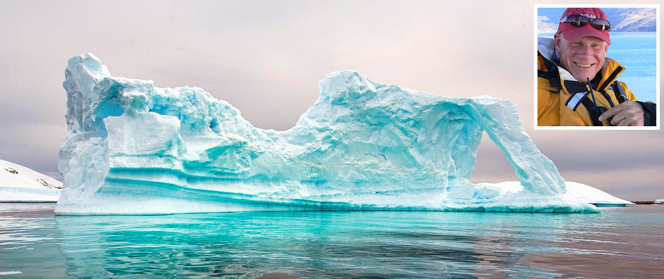 Iceberg and (inset) Bill Davies