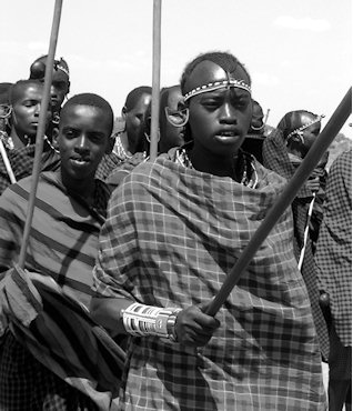 Displaced tribal people