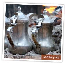 Bedouin coffee pots, Jordan. Photo by Huw J Williams