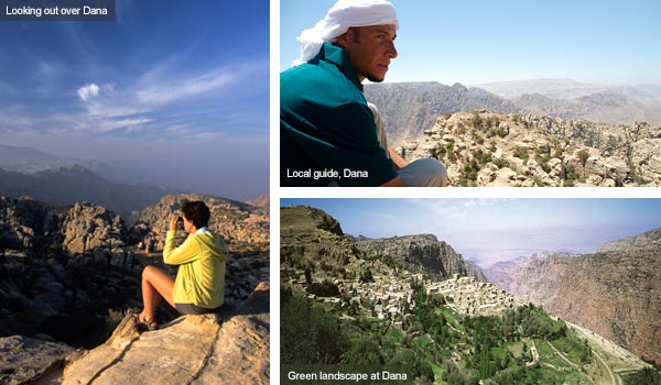 Landscapes at Dana Reserve, Jordan. Photos by Visit Jordan and Huw J Williams