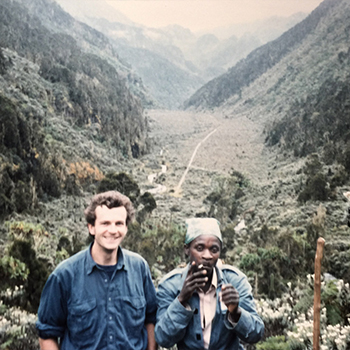 Justin Francis travelling in Kenya