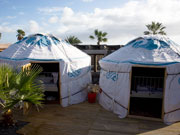 Yurts at Lanzarote Retreats. Photo by Nick Haslam