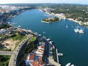 Aerial view of Mahon port, Menorca. Photo by Beverley Ward