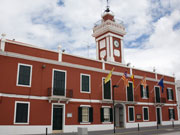 Es Castell town hall, Menorca. Photo by Nick Haslam