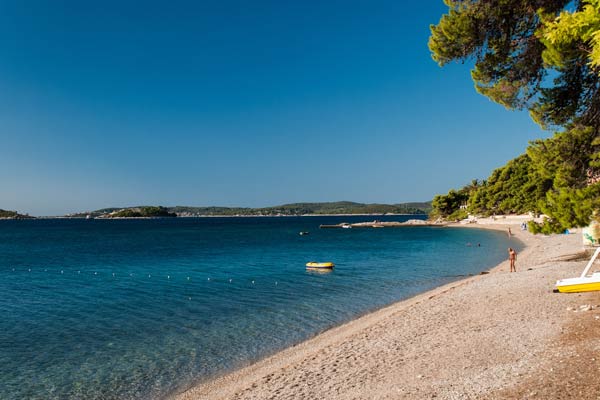 Empty beach in Croatia