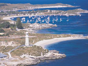 View of Rottnest Island in Western Australia. Photo by Tourism Western Australia