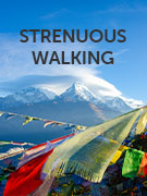 Strenuous walking