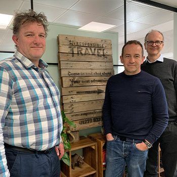 Richard, Tim and Justin of Responsible Travel
