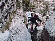 Hiking over rocks, Valencia. Photo by Valencia Tourist Board